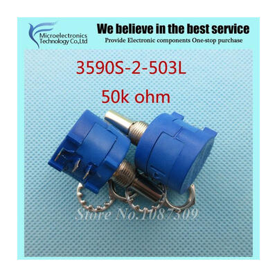 5pcs/Lot 3590S-2-503L 3590S 50K ohm Precision Multiturn Potentiometer 10 Ring Adjustable Resistor
5pcs/Lot 3590S-2-503L 3590S 50K ohm Precision Multiturn Potentiometer 10 Ring Adjustable Resistor