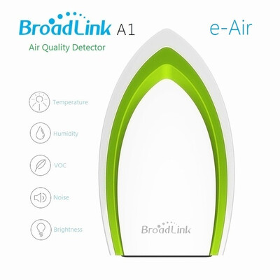 Broadlink A1-EU E-air Smart Air Quatily Detector Testing Air Humidity PM2.5 Intelligent Home Systems
Broadlink A1-EU E-air Smart Air Quatily Detector Testing Air Humidity PM2.5 Intelligent Home Systems
