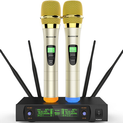 Newman Newmine H-6609 Wireless Microphone Microphone Karaoke Computer K Song Stage Conference School Speech Universal One Drag Two Microphones
Newman Newmine H-6609 Wireless Microphone Microphone Karaoke Computer K Song Stage Conference School Speech Universal One Drag Two Microphones
