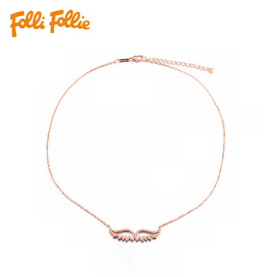 Folli Follie Ms Fuli Li SILVER ANGLE WING Series Rose Gold Angel Wings Necklace 3N16S048RC
Folli Follie Ms Fuli Li SILVER ANGLE WING Series Rose Gold Angel Wings Necklace 3N16S048RC