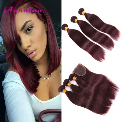 Peruvian Straight Virgin Hair 99j Cheap Human Hair Bundles with Closure Red Weave bundles with Closure 2017 Fashionable Hair
Peruvian Straight Virgin Hair 99j Cheap Human Hair Bundles with Closure Red Weave bundles with Closure 2017 Fashionable Hair