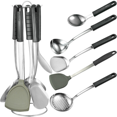 Aisida stainless steel shovel six-piece set of wok silicone shovel stainless steel shovel spoon spoon rice spoon RCS06C1WG
Aisida stainless steel shovel six-piece set of wok silicone shovel stainless steel shovel spoon spoon rice spoon RCS06C1WG