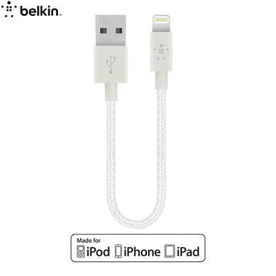 Belkin Apple MFi Certified Nylon Braided Charging Data Line Lightning Lightning Interface for iPhone7 Plus 6s Plus White 15cm
Belkin Apple MFi Certified Nylon Braided Charging Data Line Lightning Lightning Interface for iPhone7 Plus 6s Plus White 15cm