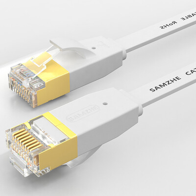 Shanze (SAMZHE) 6500PBS six flat cable network oxygen-free copper Gigabit gold-plated metal head high-speed computer network cable cat6 class ultra-thin white 50 meters
Shanze (SAMZHE) 6500PBS six flat cable network oxygen-free copper Gigabit gold-plated metal head high-speed computer network cable cat6 class ultra-thin white 50 meters