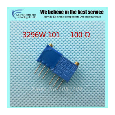 10Pcs/lot 3296W-1-101LF 3296W 101 100 ohm Top regulation Multiturn Trimmer Potentiometer High Precision Variable Resistor
10Pcs/lot 3296W-1-101LF 3296W 101 100 ohm Top regulation Multiturn Trimmer Potentiometer High Precision Variable Resistor