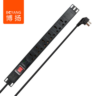 Bo Yang (BOYANG) BY-PDUM6 PDU Cabinet Power Socket 6-bit 10A with switch plug plug-in board 3 m
Bo Yang (BOYANG) BY-PDUM6 PDU Cabinet Power Socket 6-bit 10A with switch plug plug-in board 3 m