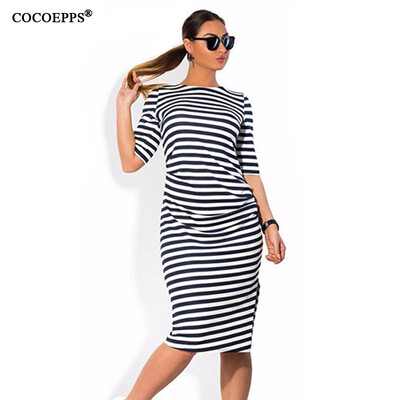 COCOEPPS Striped Autumn women dresses big sizes NEW 2017 plus size women clothing Knee-Length dress casual o-neck loose dress
COCOEPPS Striped Autumn women dresses big sizes NEW 2017 plus size women clothing Knee-Length dress casual o-neck loose dress