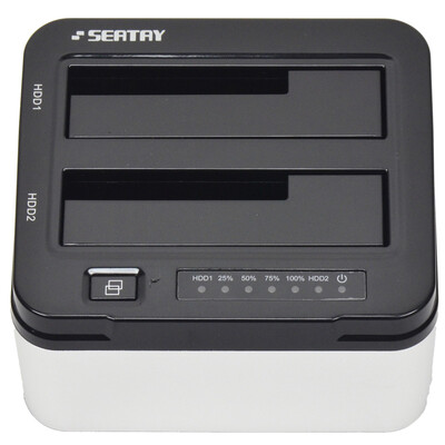 Shuo Li Tai SEATAY HDS6220 dual disk 25 35 inch common hard drive USB30 offline copy support SATA SSD hard disk aluminum alloy body 
Shuo Li Tai SEATAY HDS6220 dual disk 25 35 inch common hard drive USB30 offline copy support SATA SSD hard disk aluminum alloy body