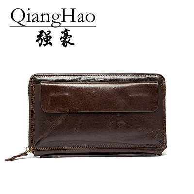 QiangHao 2017 Men Wallet Genuine Leather Purse Fashion Casual Long Business Male Clutch Wallets Mens handbags Mens clutch bag
QiangHao 2017 Men Wallet Genuine Leather Purse Fashion Casual Long Business Male Clutch Wallets Mens handbags Mens clutch bag