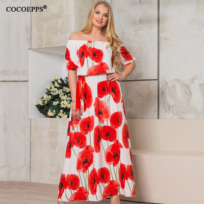 COCOEPPS Vintage Floral Printed Women Dress Big Size 2017 Summer Sexy Off-Shoulder Maxi Dresses Plus Size Half Sleeve Vestidos
COCOEPPS Vintage Floral Printed Women Dress Big Size 2017 Summer Sexy Off-Shoulder Maxi Dresses Plus Size Half Sleeve Vestidos