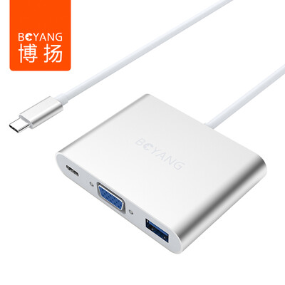 Bo Yang BOYANG BY-07Z0401 Type-C to VGA USB30 Converter Apple MacBook Set Splitter USB-C Rechargeable Adapter Cable
Bo Yang BOYANG BY-07Z0401 Type-C to VGA USB30 Converter Apple MacBook Set Splitter USB-C Rechargeable Adapter Cable