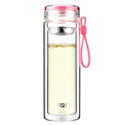 【Jingdong supermarket】 rich candy color double with a tean men and women creative portable glass cup 320ml cherry powder (WFB1012-320
【Jingdong supermarket】 rich candy color double with a tean men and women creative portable glass cup 320ml cherry powder (WFB1012-320