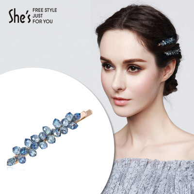 shes Qian Zi headdress hair accessories side clip hairpin hairpin hand beaded crystal a word bangs folder blue
shes Qian Zi headdress hair accessories side clip hairpin hairpin hand beaded crystal a word bangs folder blue