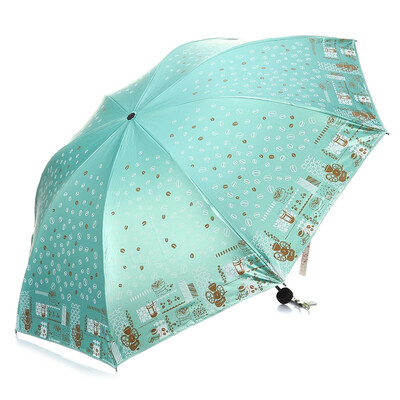 Paradise umbrella Mocha life double-sided soft pink plastic three fold sunny umbrella 33131E shallow lake green
Paradise umbrella Mocha life double-sided soft pink plastic three fold sunny umbrella 33131E shallow lake green