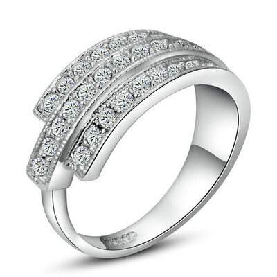 Yoursfs@ Luxury Elegant Charming Rings 18 k Fashion Double Diamond Statement Brilliant Rings For Women Wedding Engagement Trendy
Yoursfs@ Luxury Elegant Charming Rings 18 k Fashion Double Diamond Statement Brilliant Rings For Women Wedding Engagement Trendy