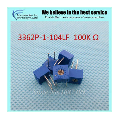 10Pcs/Lot 3362P-1-104LF 3362P 104 100K ohm Trimpot Trimmer Potentiometer Variable resistor new original
10Pcs/Lot 3362P-1-104LF 3362P 104 100K ohm Trimpot Trimmer Potentiometer Variable resistor new original