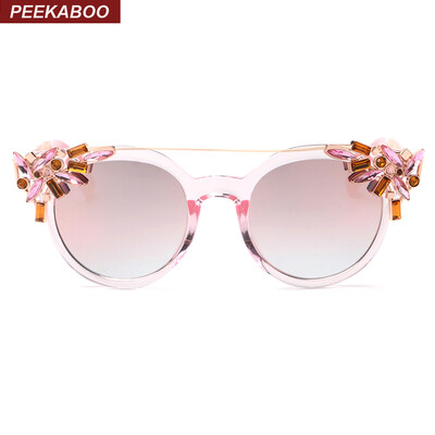 Peekaboo Luxury rhinestone cat eye sunglasses women designer transparent frame ladies reflective fashion sun glasses
Peekaboo Luxury rhinestone cat eye sunglasses women designer transparent frame ladies reflective fashion sun glasses