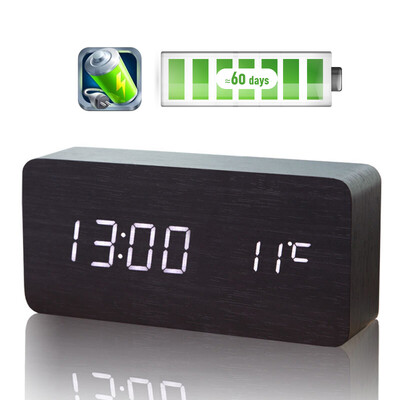 TIMESS alarm power storage mute electronic bell voice-activated rechargeable LED students creative clock bedroom temperature multi-function wood bell 5021-2 bamboo
TIMESS alarm power storage mute electronic bell voice-activated rechargeable LED students creative clock bedroom temperature multi-function wood bell 5021-2 bamboo