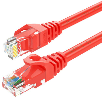 

Красный 5 м Shanze (SAMZHE) шесть кабель CAT6 гигабитный сетевой внутренний 8-жильный кабель 6 класса PC-TV кабель маршрутизатор RED-6050