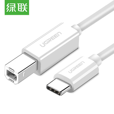 Green (UGREEN) Type-C to USB printer cable Apple Huawei millet notebook high-speed square printer data cable white 1.5 meters 40417
Green (UGREEN) Type-C to USB printer cable Apple Huawei millet notebook high-speed square printer data cable white 1.5 meters 40417