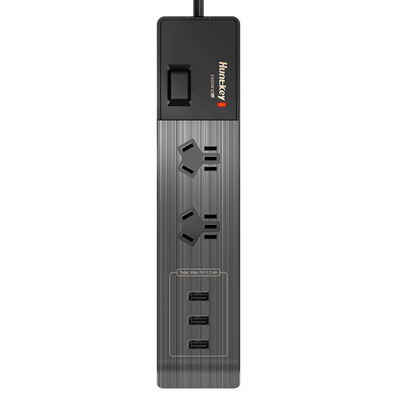 Huntkey (Huntkey) small new 207 new national standard smart 3-hole USB charging 2-bit socket / row plug / insert / plug board 1.8 m black
Huntkey (Huntkey) small new 207 new national standard smart 3-hole USB charging 2-bit socket / row plug / insert / plug board 1.8 m black