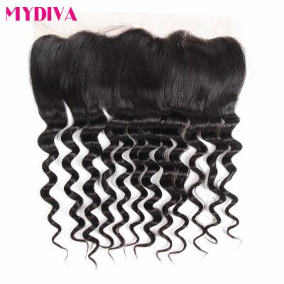 Mydiva Remy Hair Lace frontal Closure With Baby Hair Ear To Ear 13x4Inch 100% Loose Wave Human Hair 8-20Inch Free Shipping
Mydiva Remy Hair Lace frontal Closure With Baby Hair Ear To Ear 13x4Inch 100% Loose Wave Human Hair 8-20Inch Free Shipping