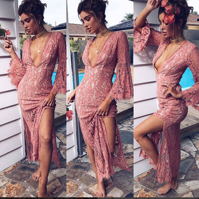 CANIS@Women Boho Long Maxi Dresses Summer Evening Party Cocktail Dress Beach Sundress
CANIS@Women Boho Long Maxi Dresses Summer Evening Party Cocktail Dress Beach Sundress