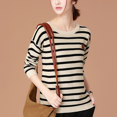 City plus CITYPLUS 2017 autumn new women&39s literature round neck collar head stripes loose base sweater long-sleeved sweater CWYC178157 milk yellow
City plus CITYPLUS 2017 autumn new women&39s literature round neck collar head stripes loose base sweater long-sleeved sweater CWYC178157 milk yellow