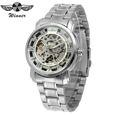 Top Brand WINNER Luxury Watches Men Gold Silver Skeleton Mechanical Watch Mens Fashion Steel Wristwatches
Top Brand WINNER Luxury Watches Men Gold Silver Skeleton Mechanical Watch Mens Fashion Steel Wristwatches