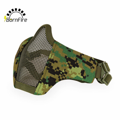 Hot Airsoft Mask Half Lower Face Metal Steel Net Mesh Mask Hunting Tactical Protective CS Halloween Party Half Face Mask
Hot Airsoft Mask Half Lower Face Metal Steel Net Mesh Mask Hunting Tactical Protective CS Halloween Party Half Face Mask