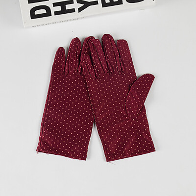 Simple wave point ladies gloves etiquette reception work gloves high elastic spandex protective gloves
Simple wave point ladies gloves etiquette reception work gloves high elastic spandex protective gloves