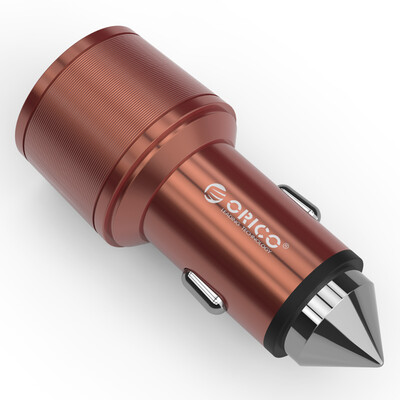 ORICO UCI-2U Aluminum 2 Ports 5V24 MAX Output 155W Mini Portable USB Travel Charger Also A Safety Hammer - SilverGoldenBrown
ORICO UCI-2U Aluminum 2 Ports 5V24 MAX Output 155W Mini Portable USB Travel Charger Also A Safety Hammer - SilverGoldenBrown