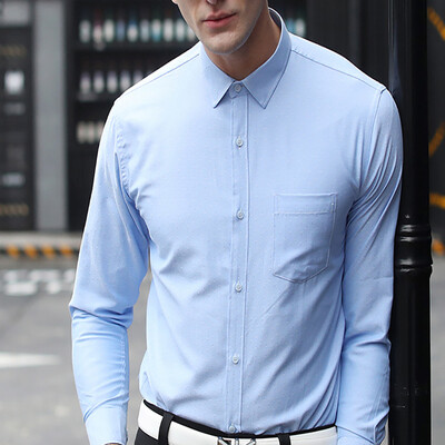 2017 autumn new Oxford shirt two-color shirt dress men's long-sleeved fashion lapel shirt
2017 autumn new Oxford shirt two-color shirt dress men's long-sleeved fashion lapel shirt