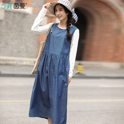 Yan Man (INMAN) 2017 autumn new fake two-piece dress in the long section of women received waist denim skirt 1873101086 denim blue
Yan Man (INMAN) 2017 autumn new fake two-piece dress in the long section of women received waist denim skirt 1873101086 denim blue