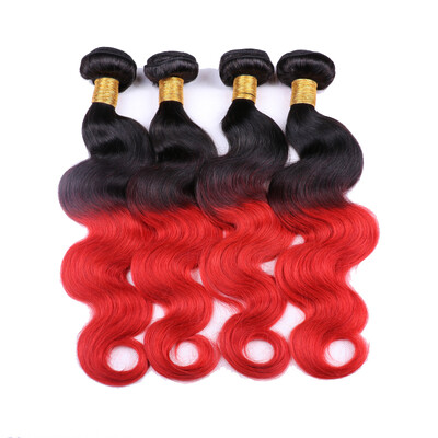 Ombre Brazilian Body Wave Hair 4 Bundles Two Tones 1B/Red Black to Red Unprocessed Brazilian Virgin Remy Human Hair Bundles
Ombre Brazilian Body Wave Hair 4 Bundles Two Tones 1B/Red Black to Red Unprocessed Brazilian Virgin Remy Human Hair Bundles