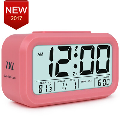Digital Alarm Clock Student LCD Display Snooze Kids Clock Light Sensor Calendar Temperature Date Nightlight Office Table Clock
Digital Alarm Clock Student LCD Display Snooze Kids Clock Light Sensor Calendar Temperature Date Nightlight Office Table Clock