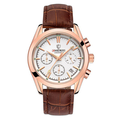 CHENXI Men Military Fashion Watches Army Sports Style Calendar Wristwatch Leather Quartz Watch Waterproof Clock
CHENXI Men Military Fashion Watches Army Sports Style Calendar Wristwatch Leather Quartz Watch Waterproof Clock
