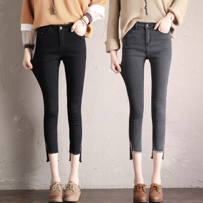 2017 autumn new women's jeans was thin black high waist jeans women nine points feet pants
2017 autumn new women's jeans was thin black high waist jeans women nine points feet pants