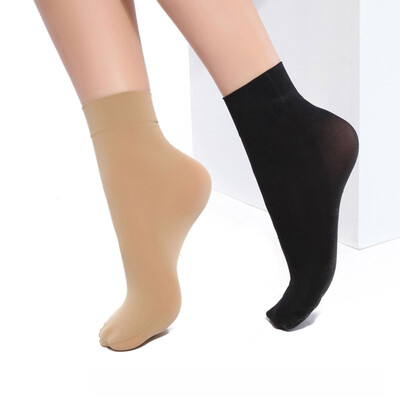 Langsha stockings 80D velvet wide mouth socks ten pairs of double skin each five pairs