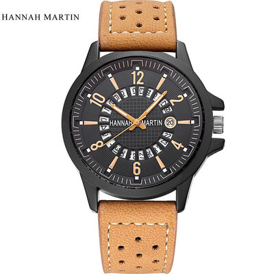 HANNAH MARTIN Mens Watches Top Luxury Brand Men Quartz Watch Waterproof Sport Military Leather Wirstwatch Calendar Clock
HANNAH MARTIN Mens Watches Top Luxury Brand Men Quartz Watch Waterproof Sport Military Leather Wirstwatch Calendar Clock