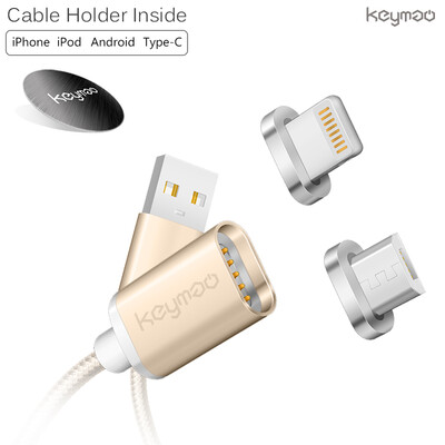 Keymao Magnetic Phone Kabel Data Lightning Charger Cable 2-in-1 Micro USB for Iphone Android
Keymao Magnetic Phone Kabel Data Lightning Charger Cable 2-in-1 Micro USB for Iphone Android
