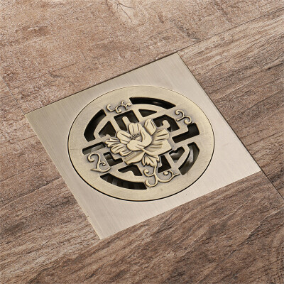 HIDEEP Bathroom accessories bathroom bronze floor drain