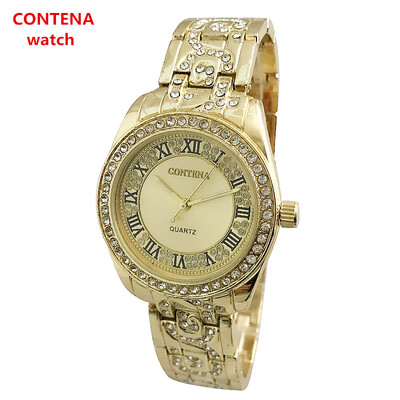New Luxury Fashion CONTENA Classic Roman Number Ladies Quartz Wristwatch Women Golden Bracelet Watch Gifts
New Luxury Fashion CONTENA Classic Roman Number Ladies Quartz Wristwatch Women Golden Bracelet Watch Gifts