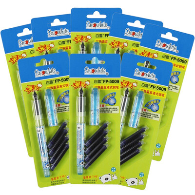 Snowyite snowhite FP-5009 straight-type compound capsule student practice word pen ink blue ink blue appearance 8 card
Snowyite snowhite FP-5009 straight-type compound capsule student practice word pen ink blue ink blue appearance 8 card