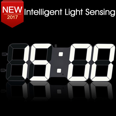 3D DIY Wall Clock Large Table Clock LED Digital Automatic Sensor Light Jumbo Wall Clock Huge Screen Display White
3D DIY Wall Clock Large Table Clock LED Digital Automatic Sensor Light Jumbo Wall Clock Huge Screen Display White