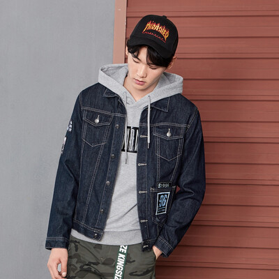 Semir cowboy jacket male 2017 autumn Korean individual youth trend coat autumn cotton casual clothes 17316081028 cowboy primary color
Semir cowboy jacket male 2017 autumn Korean individual youth trend coat autumn cotton casual clothes 17316081028 cowboy primary color