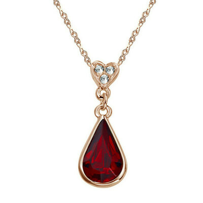 Yoursfs® 18K Rose Gold Plated Simulated Ruby Pendant Statement Necklace Use Austrian Crystal Fashion Gemstone Necklace
Yoursfs® 18K Rose Gold Plated Simulated Ruby Pendant Statement Necklace Use Austrian Crystal Fashion Gemstone Necklace