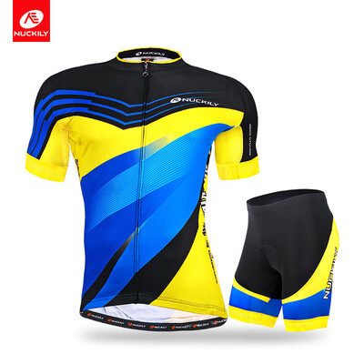 NUCKILY Men's summer biking jersey set professional cool max jersey with cycling short suit for cyclist
NUCKILY Men's summer biking jersey set professional cool max jersey with cycling short suit for cyclist