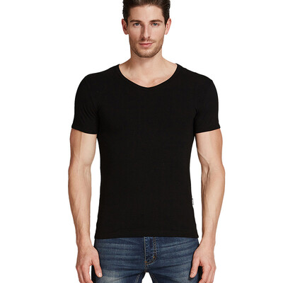 Playboy T-shirt mens short-sleeved cotton V-neck bottoming vest comfortable Slim mens bottoming shirt black
Playboy T-shirt mens short-sleeved cotton V-neck bottoming vest comfortable Slim mens bottoming shirt black