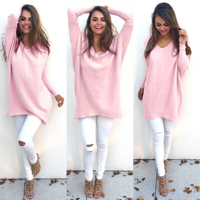 Fashion Autumn Winter Dress Womens V-Neck Loose Knitted Oversized Baggy Sweater Jumper Tops Dress Outwear Plus Size S-XL Vestidos
Fashion Autumn Winter Dress Womens V-Neck Loose Knitted Oversized Baggy Sweater Jumper Tops Dress Outwear Plus Size S-XL Vestidos